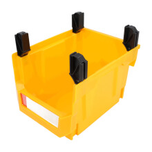 (Yellow) Garage Organizer Bin 377x213x178mm Thickened Slant Mouth 2-in-1 Blue