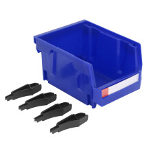 (Blue) Roter wandmontierter Werkzeug-Rack 377x213x178mm stapelbar für Teile