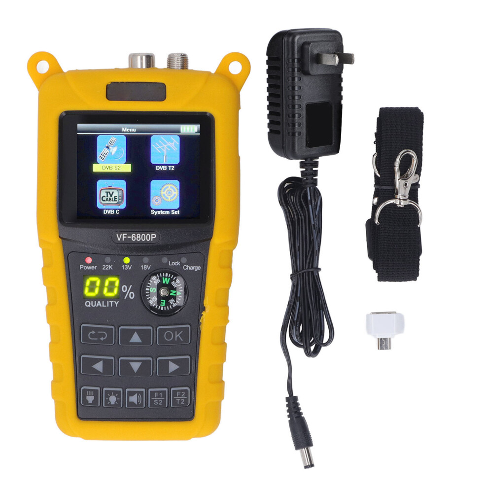 (Us Plug) Satellite Signal Finder 2.4 Inch Tft Color Screen Dvb T2 S2 Eu 323163288314