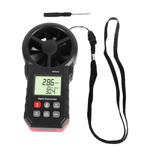 Digitaler Windgeschwindigkeitsmesser mit LCD-Hintergrundbeleuchtung