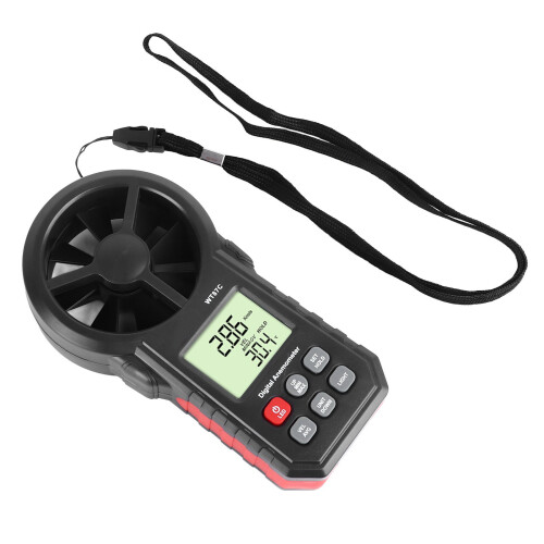 Digitaler Windgeschwindigkeitsmesser mit LCD-Hintergrundbeleuchtung 2