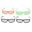 4Pcs Solar Eclipse Viewing Glasses for Adults Children 4