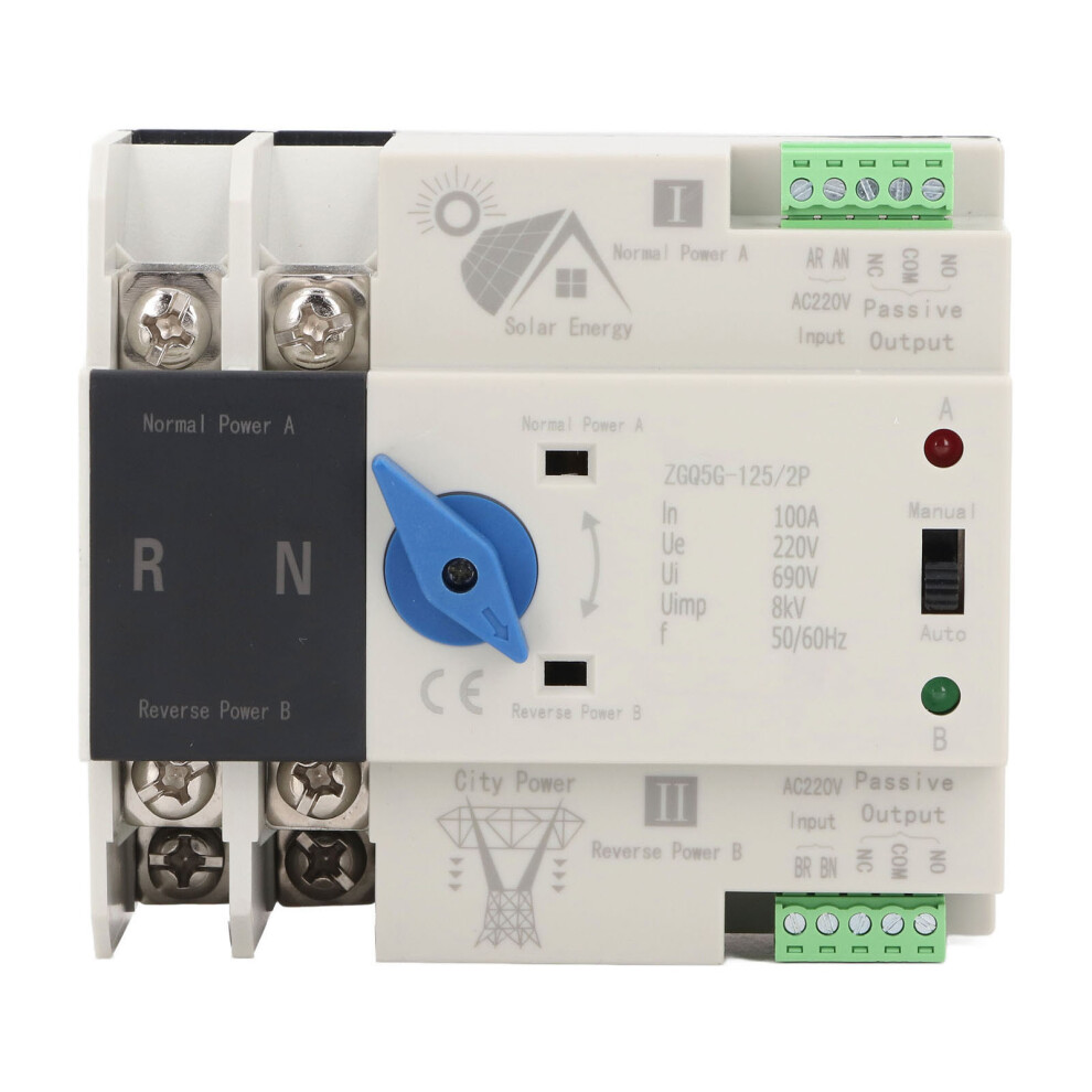 Dual Power Ats 2P 100A Solar Isolation Fast Switch 220V 323163291239