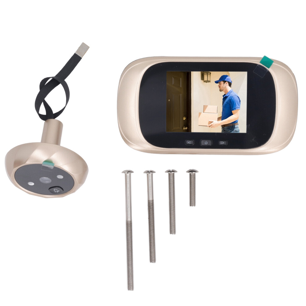 Smart Doorbell Camera 320X240 2.8In Lcd Night Vision App Wifi 323163291765
