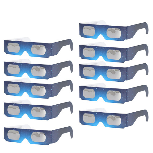 (A) 10Pcs Solar Eclipse Glasses Eye Protection for Kids Adults A 2