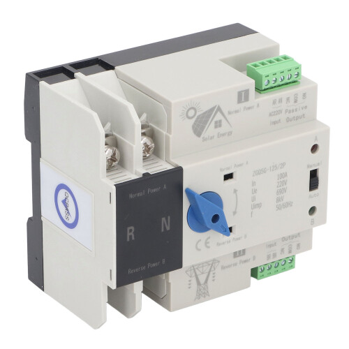 Dual Power ATS 2P 100A Solarisolator Schnellswitch 220V 2