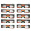 (B) 10Pcs Solar Eclipse Glasses Eye Protection for Kids Adults A 2