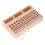 98-Loch-Leder-Werkzeughalter Buchenholz mit 3 Fächern 1