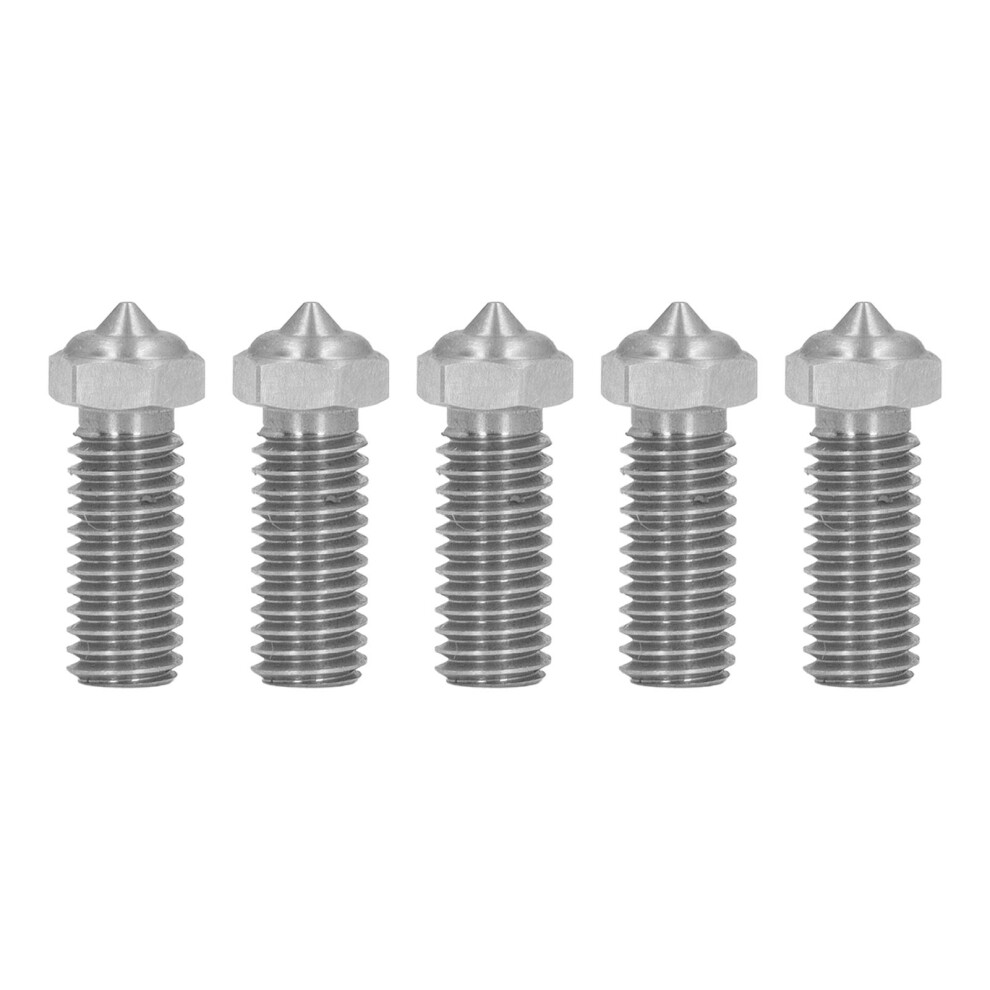 5Pcs 3D Printer Hotend Nozzle 0.4Mm Stainless Steel For Qidi X Max3 323163292984