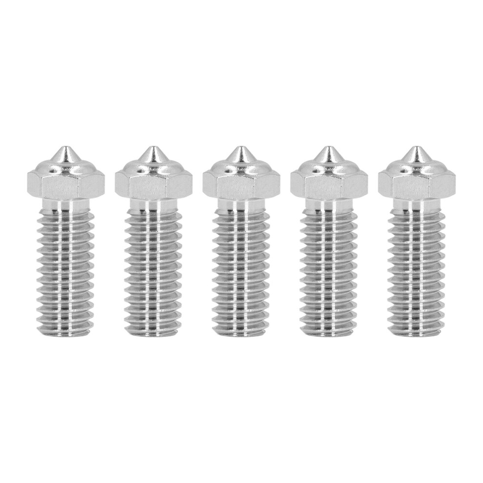 5Pcs 3D Printer Nozzles Set 0.4Mm Cr Zr Cu Copper Tip For Qidi X Max3 323163292991