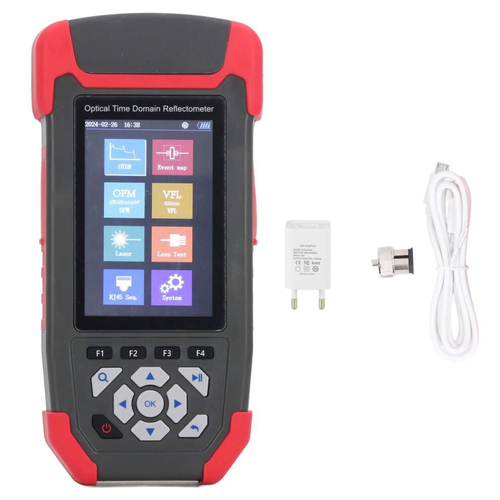 (Eu Plug) Fiber Optic Tester 1310/1550Nm Otdr Vfl Opm 10M-60Km 110-240V Eu Plug 323163293455