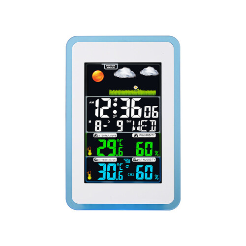 Drahtlose Wetterstation 433MHz Temp Feuchte Vorhersage 1