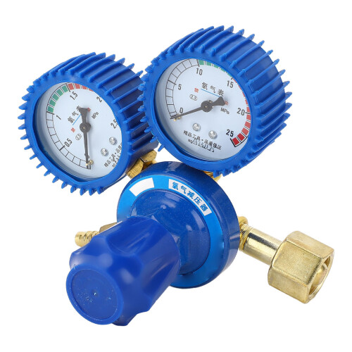 Sauerstoffregler Druckminderer mit stoßfestem Manometer 2