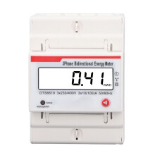 3-Ph 4-Wire Energy Meter LCD Bidir 230V/400V 10-100A