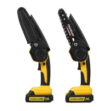 Mini Chainsaw 6-Inch Cordless 2x 2.0Ah Battery 2x Chains Safety Lock