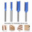 4x 6mm Fräser-Set mit Flansch für Holz 4