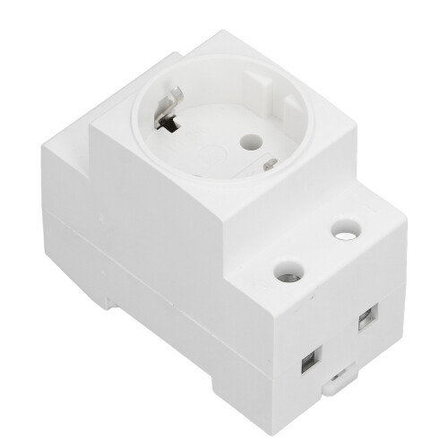 (EU AC250V 10 16A) DIN Rail Socket Protective Contact Outlet 10-16A 250V EU 2
