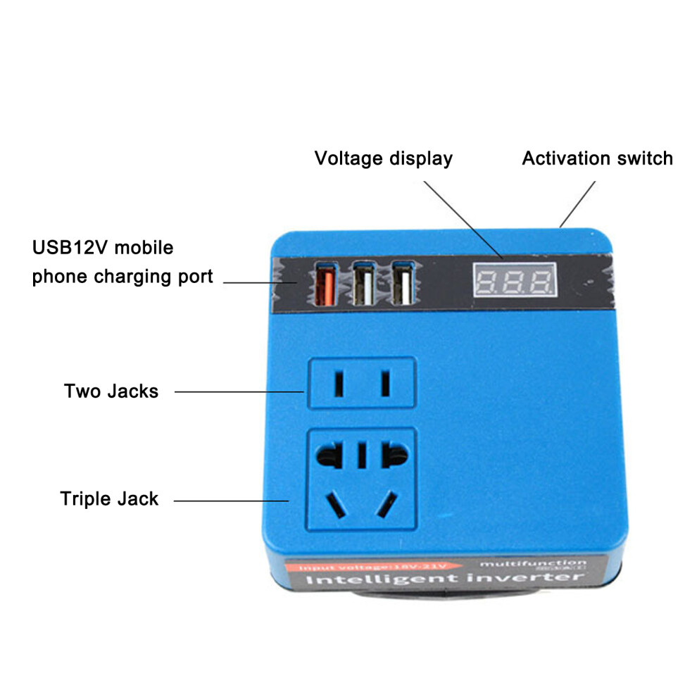 120W Lithium Battery Inverter 21V To 220Vac Dual Protection 323163294667