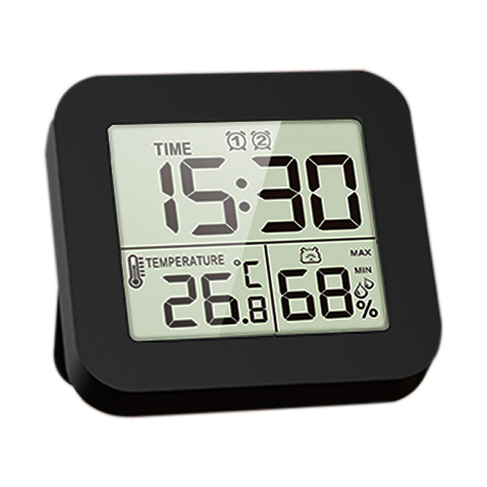 LCD Digital Hygrothermograph Humidity Temperature Meter Two Alarms