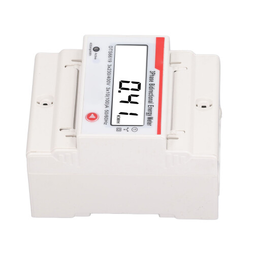 3-Ph 4-Wire Energy Meter LCD Bidir 230V/400V 10-100A 1