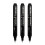3x Chrom-Lackstifte 0,7+1+3mm Spitze Silber 5