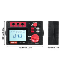 YERTAI YTE2150 Erdwiderstandsmessgerät 200Ω 600V AC mit Beleuchtung
