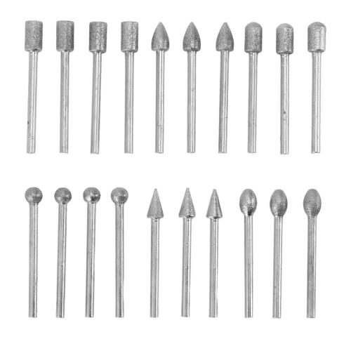 20-teiliges Steinmeißel-Set 3mm Schaft