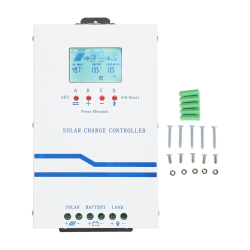 MPPT-Solarladeregler 12/24/48/60A LCD-LED
