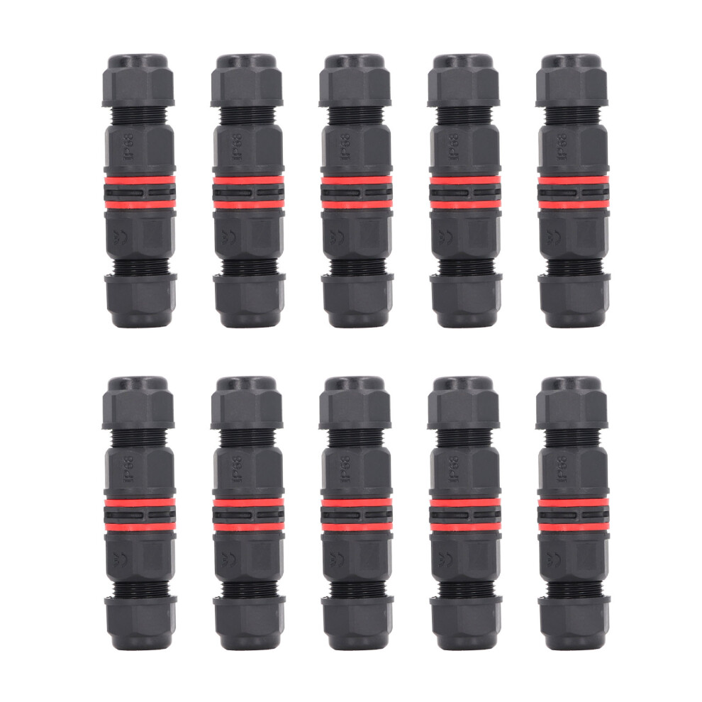 10Pcs Aviation Plug Socket Ip68 Waterproof 3 Pin Connector Ac250v 323163295671
