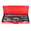 24PCS 1/2 Inch Metric Socket Ratchet Wrench Set 1