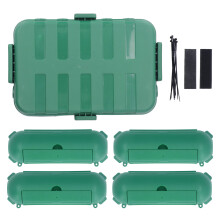 (Green) 5x Outdoor Steckdosen-Schutz IP54 wasserdicht Schwarz