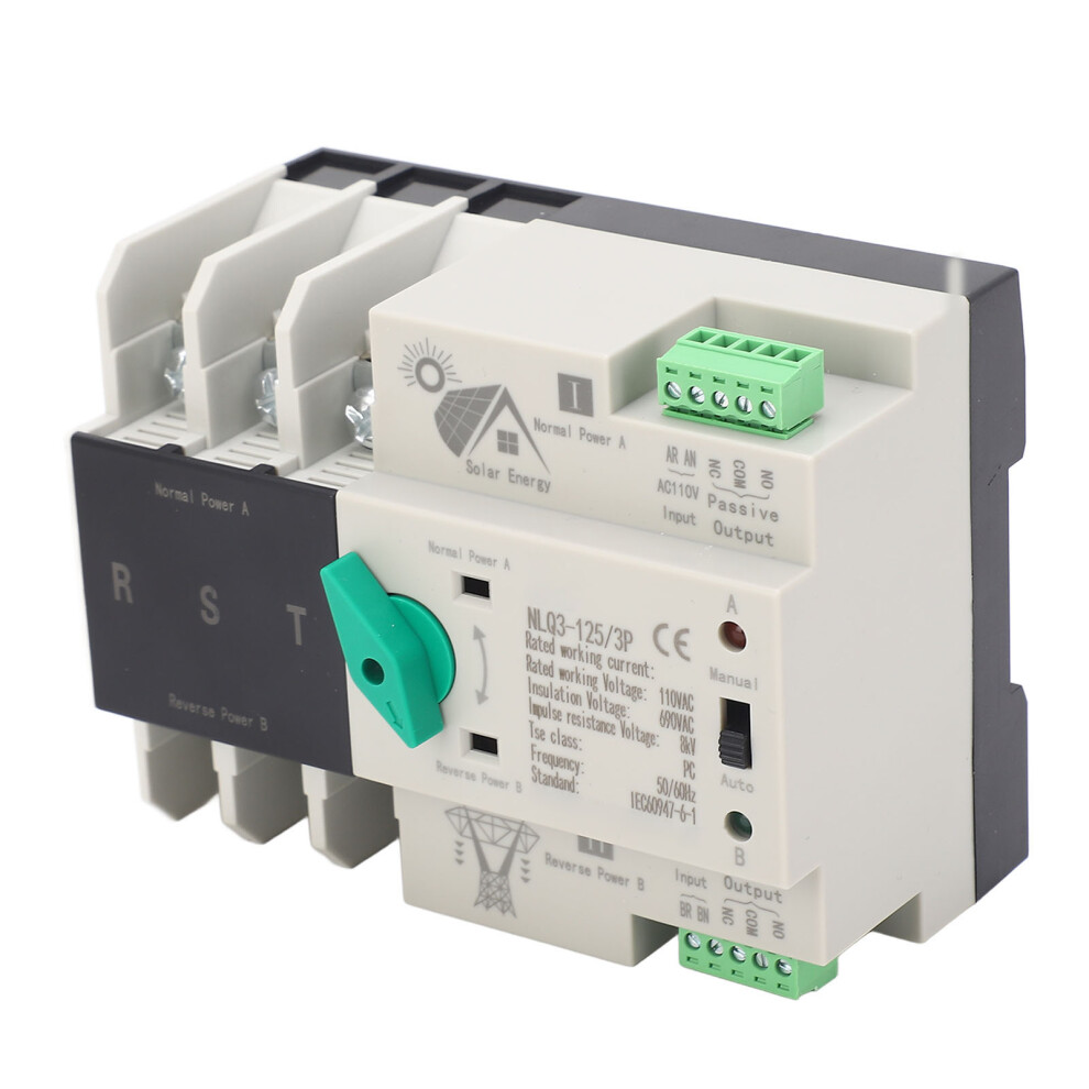 Dual Power Automatic Transfer Switch Pv Inverter 3P 110Vac 63A 323163296654