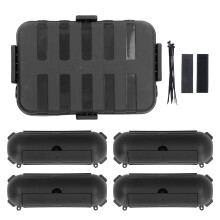 (Black) 5x Outdoor Steckdosen-Schutz IP54 wasserdicht Schwarz