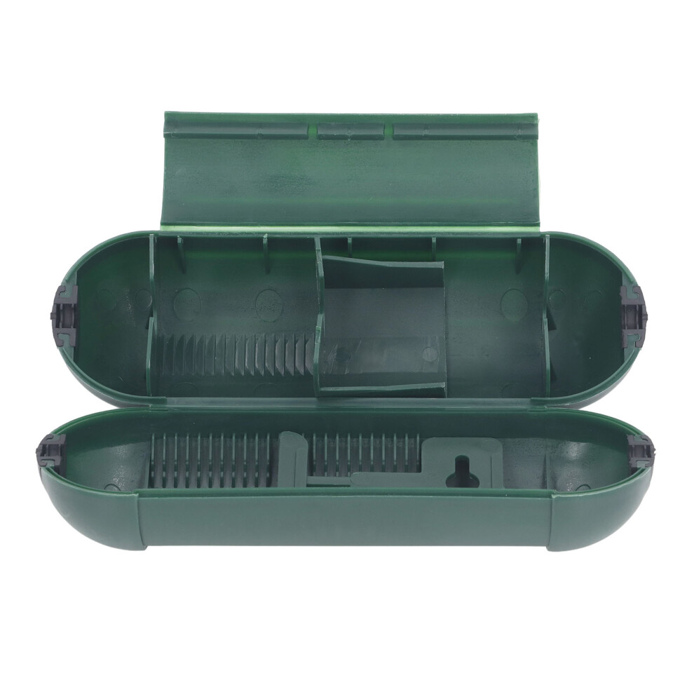 (Green) Outdoor Extension Cord Safety Cover Abs Waterproof Seal Weatherproof 323163296692
