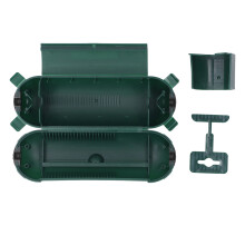(Green) Outdoor Verlängerungskabel-Schutzabdeckung ABS Dual Green