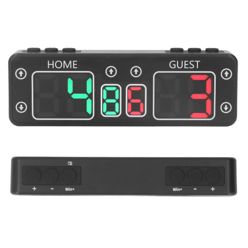 (EU Plug) Portable LED Digital Score Keeper 6 Digits Magnetic Battery Powered 1