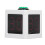 (US Plug) Rechargeable Poker Shot Clock 1.4in Cube Timer White 100-240V UK 3