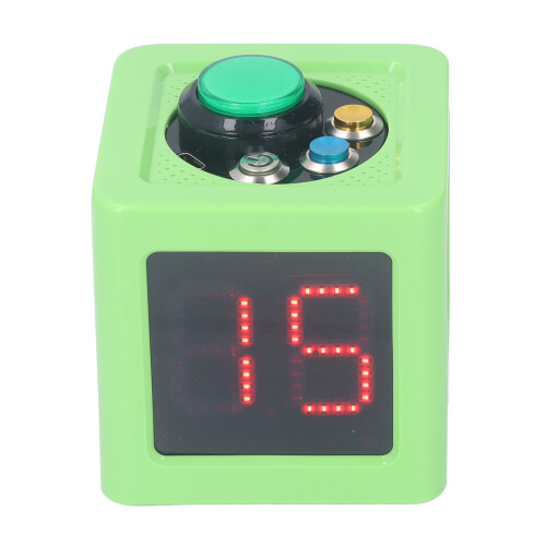 (UK Plug) Würfel-Timer 1,4 Zoll LED 4-seitig Countdown Stoppuhr US-Stecker 1