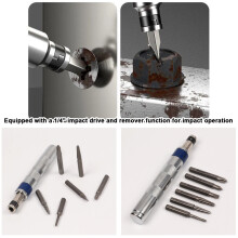 6-in-1 Schraubendreher-Set 1/4 Zoll Impact Drive