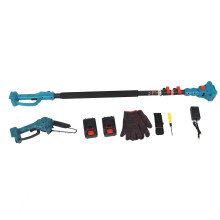 (US Plug) Lectric Rechargeable Chain Saw 180 Adjustable Mini Cordless with Pole