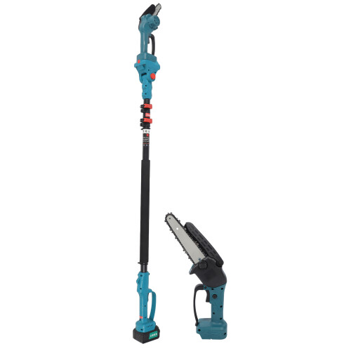 (EU Plug) Cordless Chainsaw 180 Adjustable Head Lithium Battery Handheld 1
