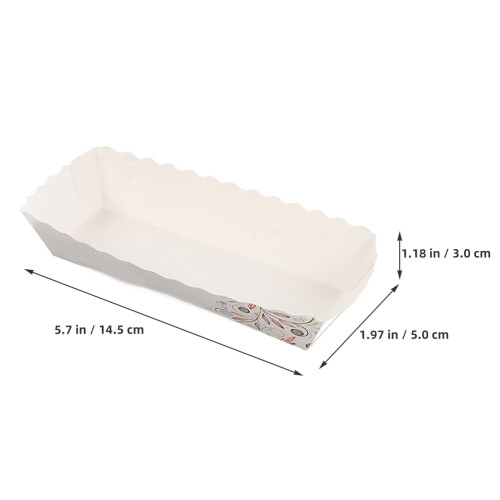 100Stk Papp Papier Boot Teller Sushi Tabletts Für Party 2
