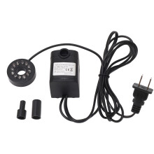 (US Plug 110V) Tauchpumpe 8W 600L/min IP68 leise LED für Teich/Aquarium US 110V