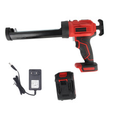 (EU Plug) Cordless Caulking Gun Battery LED Light 10OZ Sealant Cartridge EU Plug