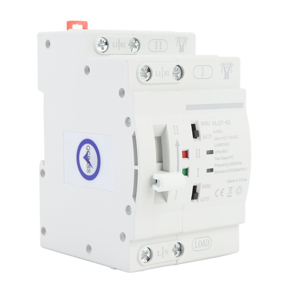 (110Vac) Double Power Ats 2P 32A Millisecond Generator Transfer Switch 323163299907