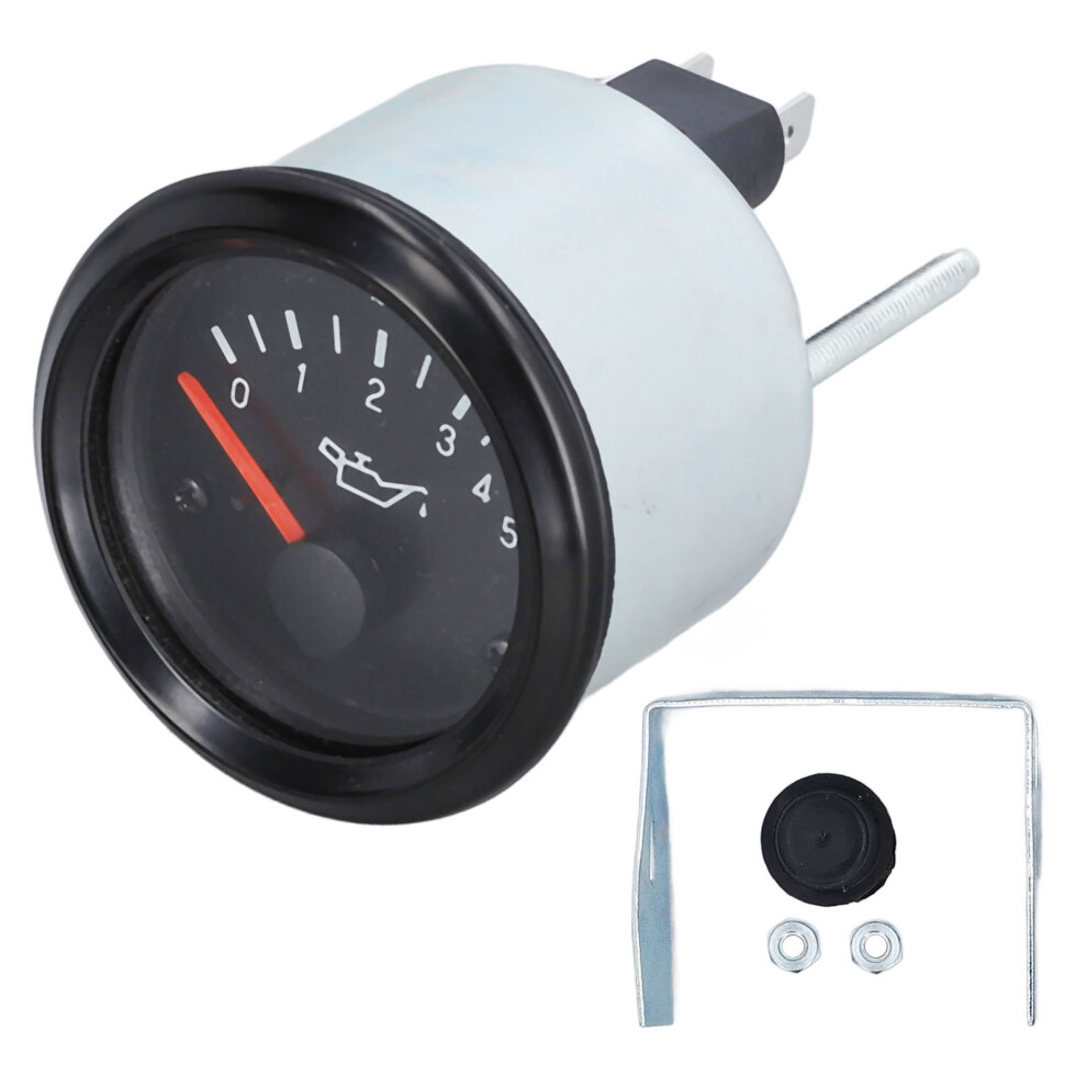 (24V 350Â040Â003) Oil Pressure Gauge 0-5Bar 52Mm Led Backlit Waterproof 24V 323163299938