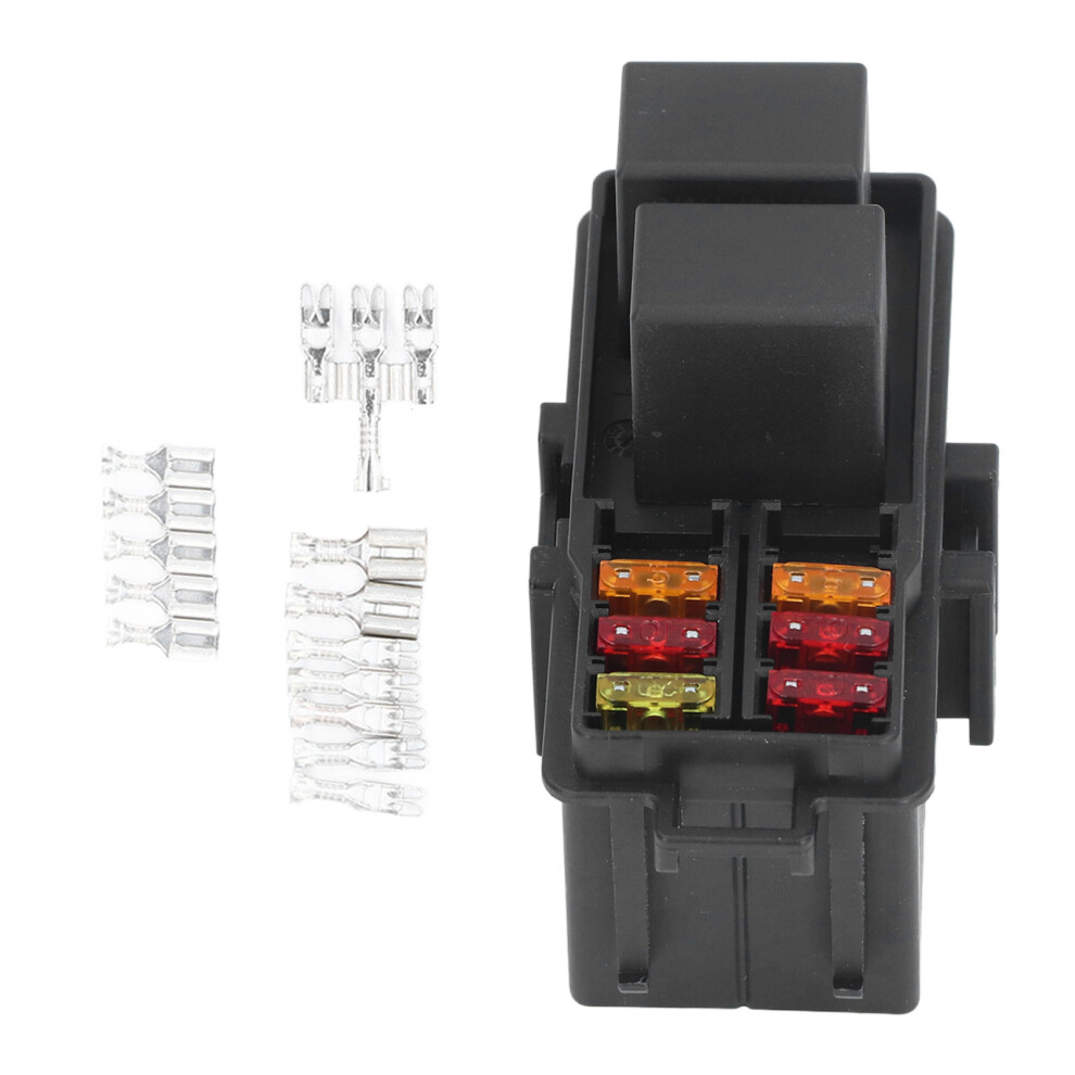 Fuse Relay Box 2Pcs 12V 30A 5 Pin Relays 6Pcs Fuses For Car Boat 323163300115