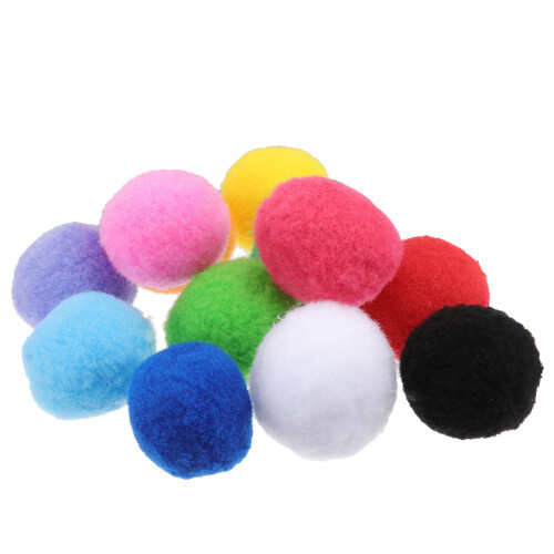 20 4 Cm Gekleurde Pompons Kitten Speelgoed En