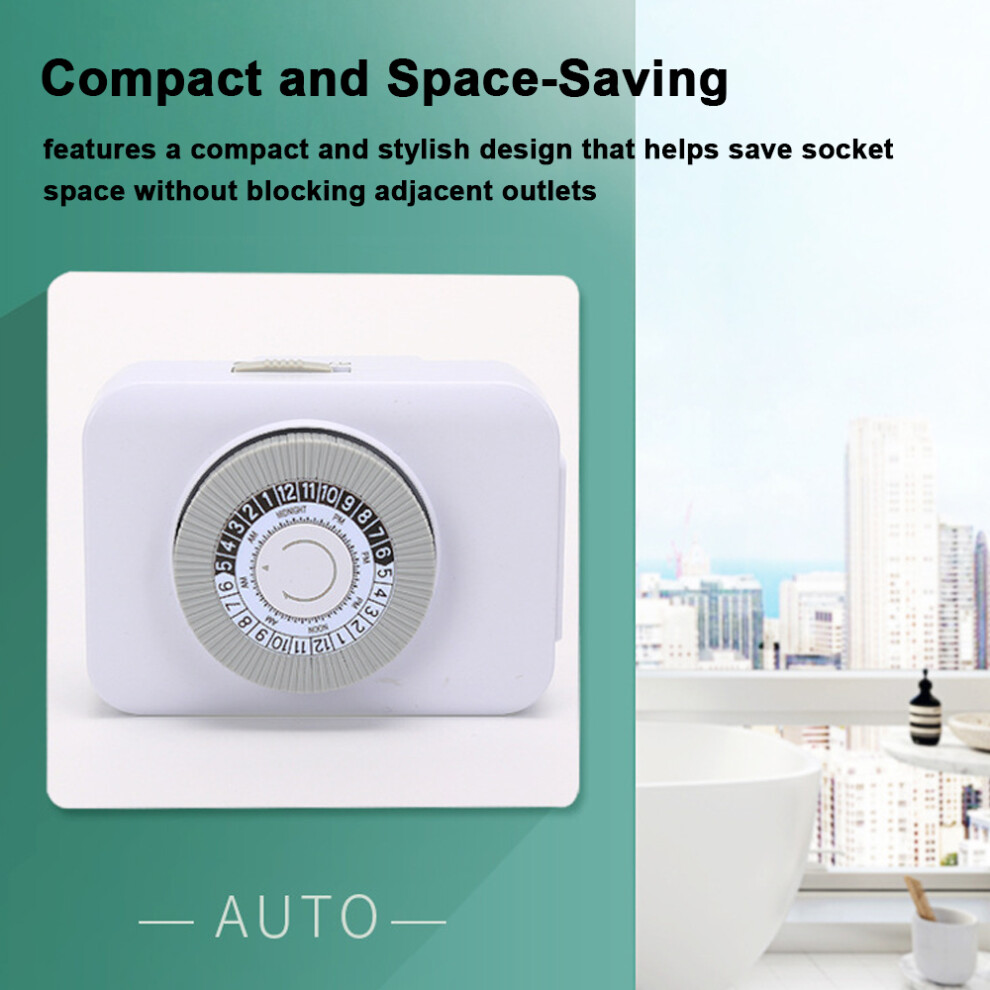 24-Hour Programmable Plug-In Timer Switch 15-Minute Interval 323163300603