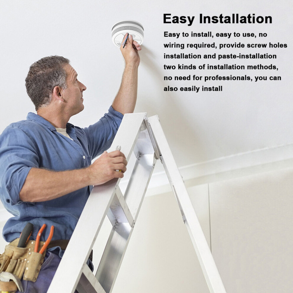 Tuya Wifi Smoke Detector With App Remote Alert Fire Alarm 323163300627